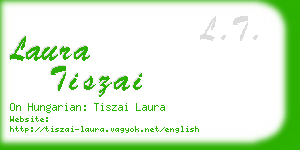 laura tiszai business card